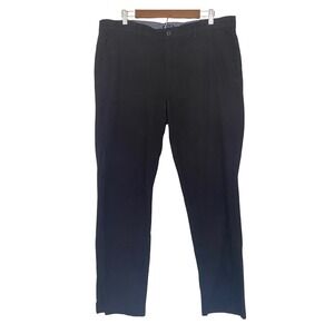 Nautica Classic Fit Mens Chino Pants 38x32 Black Cotton Stretch Straight Leg